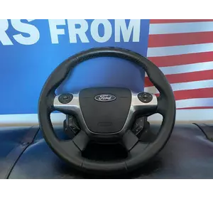 Руль кожа без дефектов оригинал Ford Focus mk3 11-15 Руль кожа без дефектов оригинал Ford Focus mk3 11-15