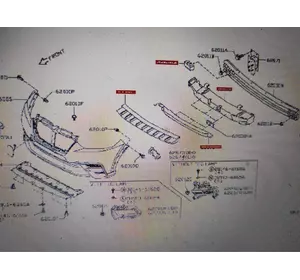 Пластик / пинопласт / абсорбер / бампера / буфер Nissan Kicks Пластик / пинопласт / абсорбер / бампера / буфер Nissan Kicks